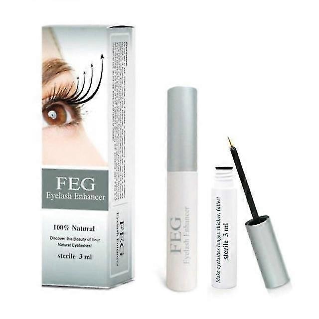 FEG Eyelash Growth Serum 2-Pack 3ml Transparent 4.7in/12cm Eyebrow Enhancing Treatment Nourishing Lash Care
