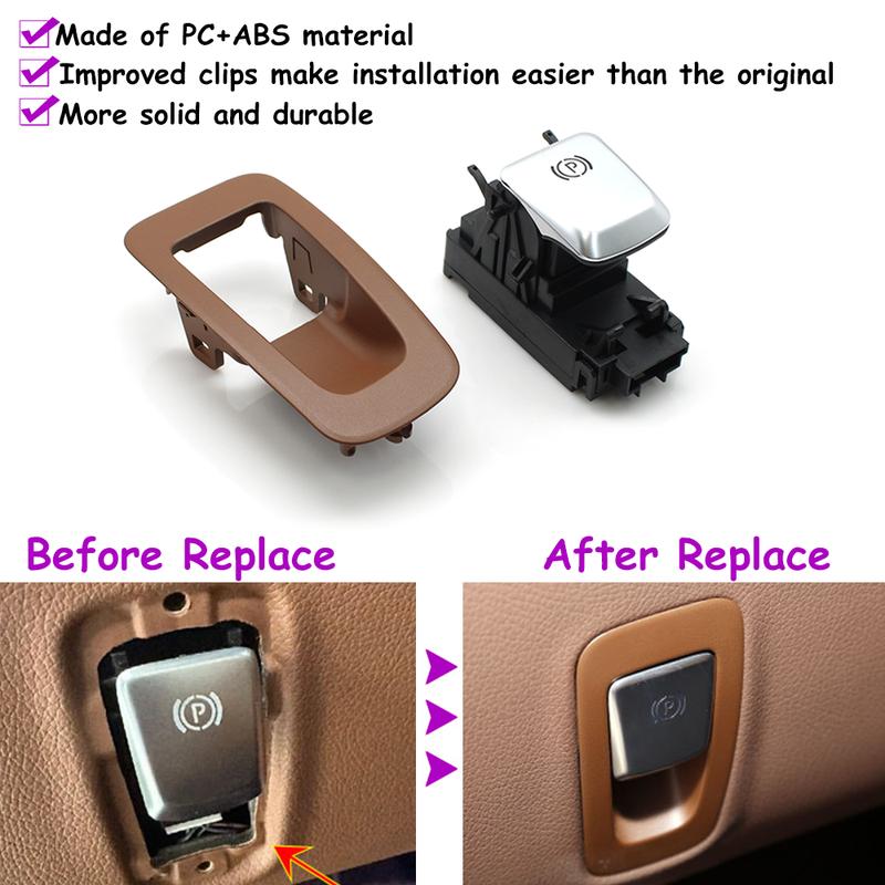 W205 Car Interior Handbrake Parking Brake Switch Assembly With Outer Cover For Benz C Class 2016- 2056806812 2059056603