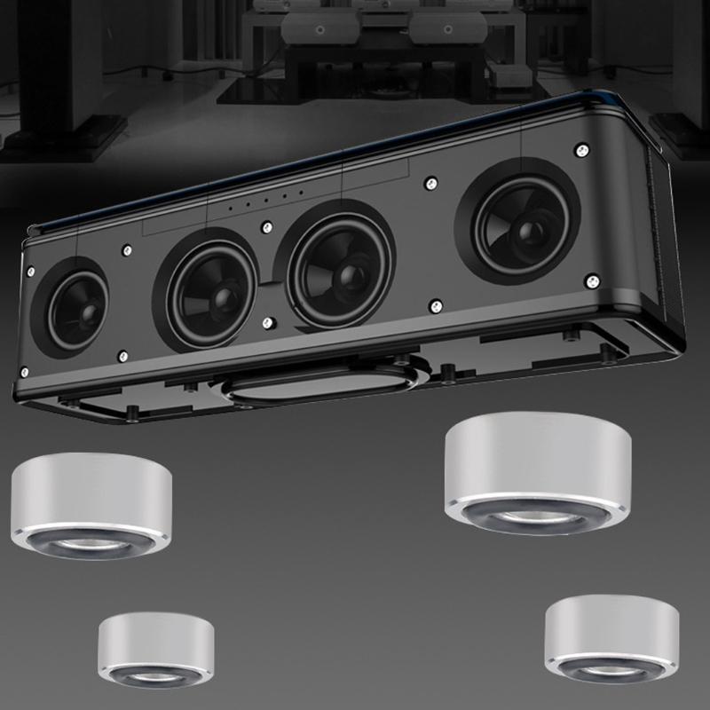 Vibration Absorption Stands Aluminum Adjustable Speaker Floor Protector Mats for Audio Equipment HiFi System Speakers