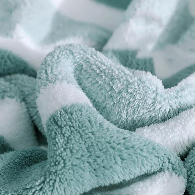 Striped Pattern Towel Set Soft Hand Towel Bath Towel Quick Drying Absorbent Towels For Bathroom