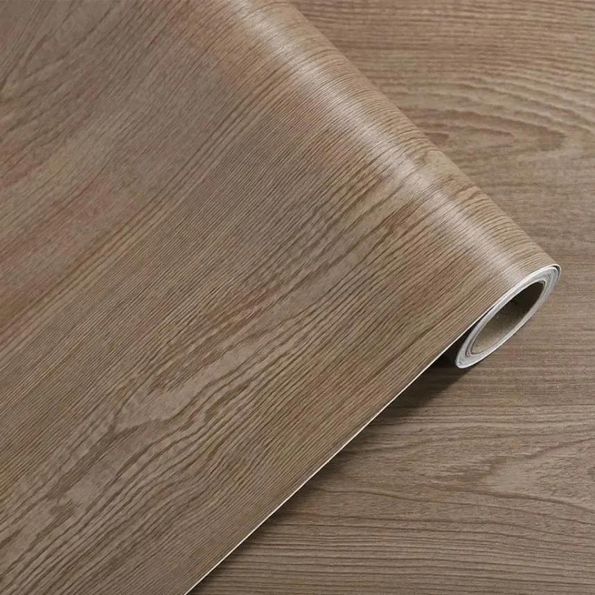Wodoodporny Papier Kontaktowy Dekoracyjny z Wzorem Drewna do Renowacji Mebli Samoprzylepna Usuwalna Tapeta Winylowa na Ściany w Rolkach