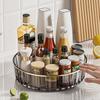 360°Rotating Storage Spice Rack For Kitchen Bathroom Large Capacity Condiments Cosmetic Perfume Organizer Desktop Storage Box