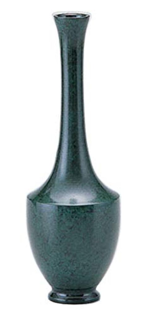 Takenaka Copperware Flower Vase Bronze Color Width 7 x Depth 7 x Height 21cm Copper Vase Komatsuru Neck 105-10
