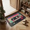 Vintage Cassette Tape Carpet Mat Rug - Retro Music Design Floor Decor for Living Room Bedroom Home Decoration Welcome Mat