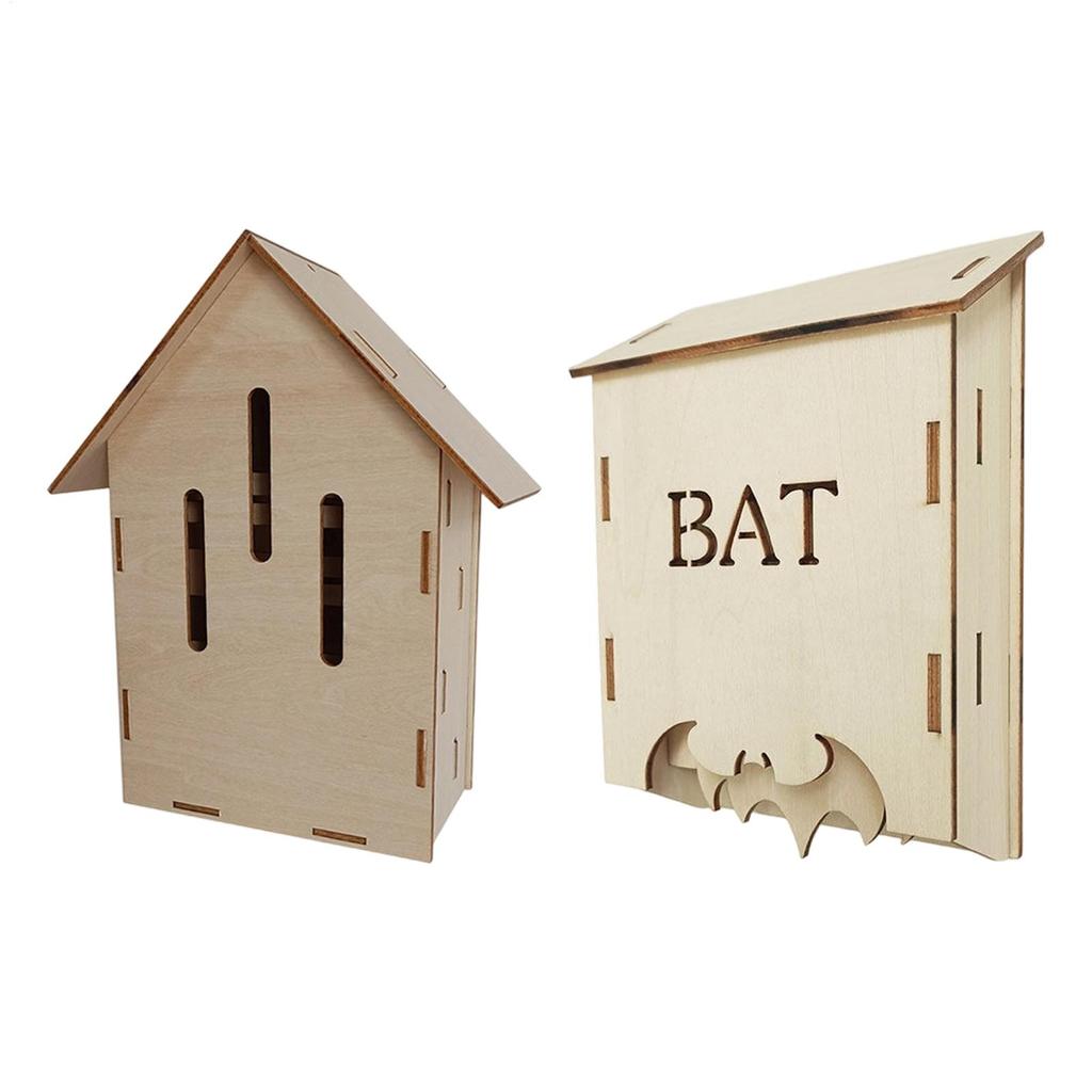 Wooden Bats House Tree Hanging Decor for Tree To Attract Professional Easy To Install Sturdy Shelter for Yard Outside Summer
