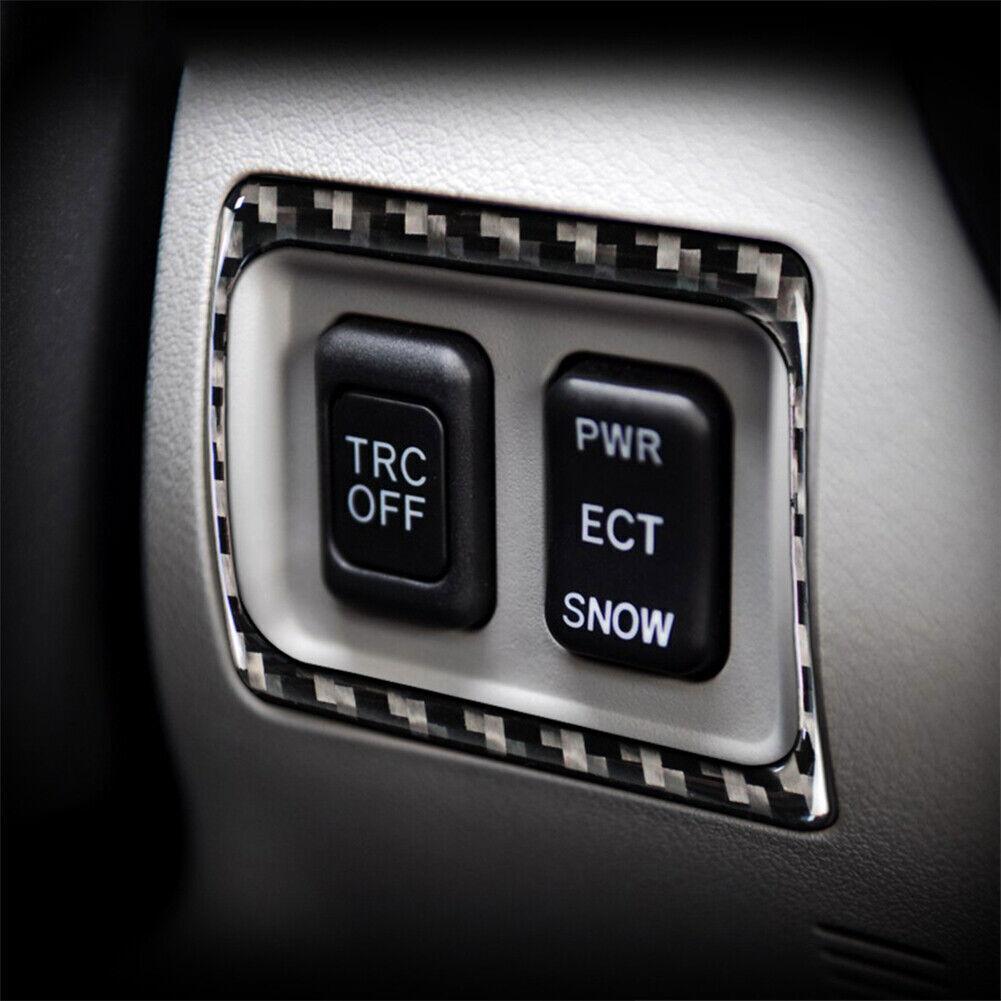 Carbon Fiber TRC Switch Button Frame Cover Trim For LEXUS IS250 IS350 2006-2012