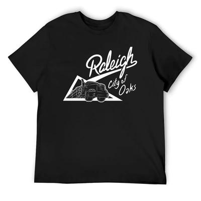 Raleigh - City of Oaks Logging Truck T-Shirt Graphic Tee Shirt Shirts Graphic Quick-drying Shirts Graphic Tees Men Workout Shirt