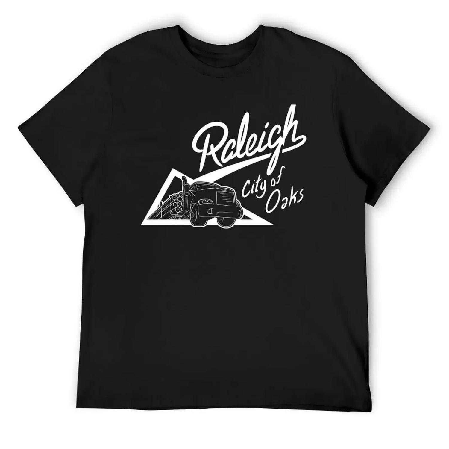 Raleigh - City of Oaks Logging Truck T-Shirt graphic tee shirt shirts graphic quick-drying shirts graphic tees men workout shirt S