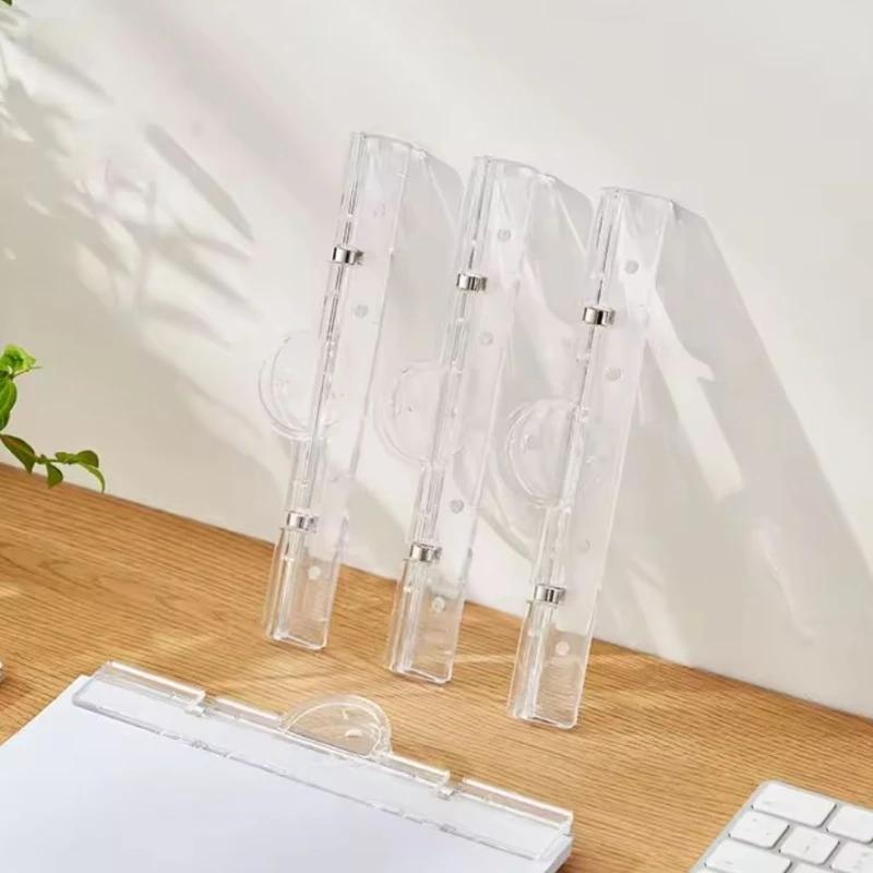 1PC Transparent Clip Stationery Folder Paper Folder Blackboard Book Clip A4 White Board Magnetic Clip 1659₽
