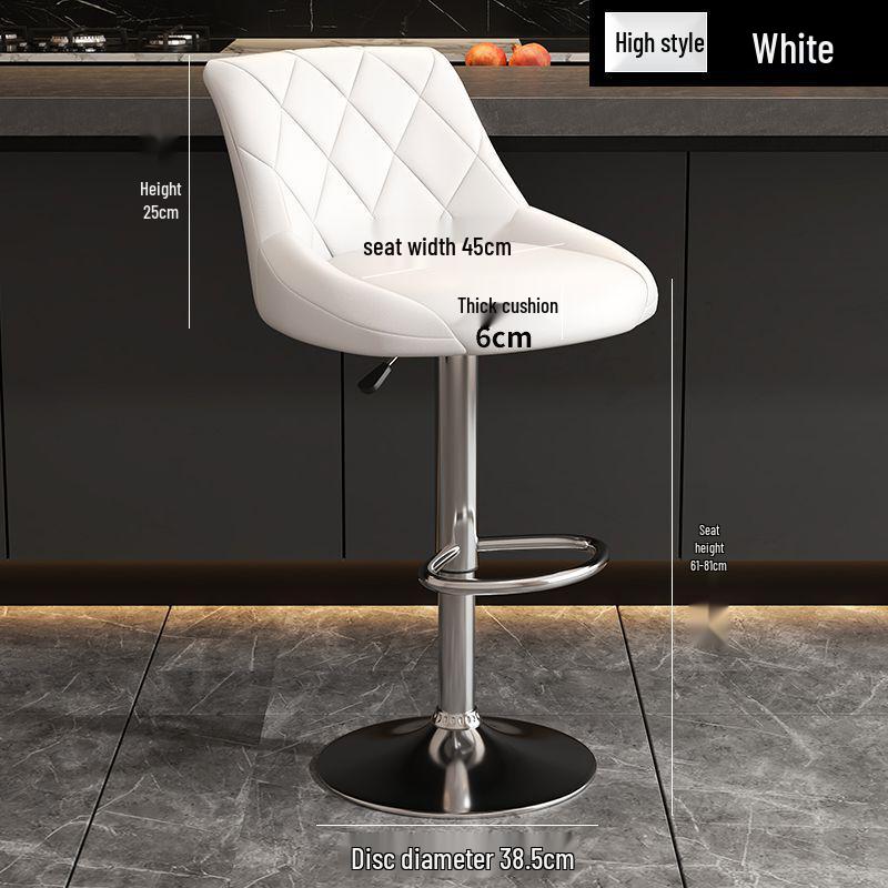 High Back Lift Bar Stool - Elegant Home or Bar Use