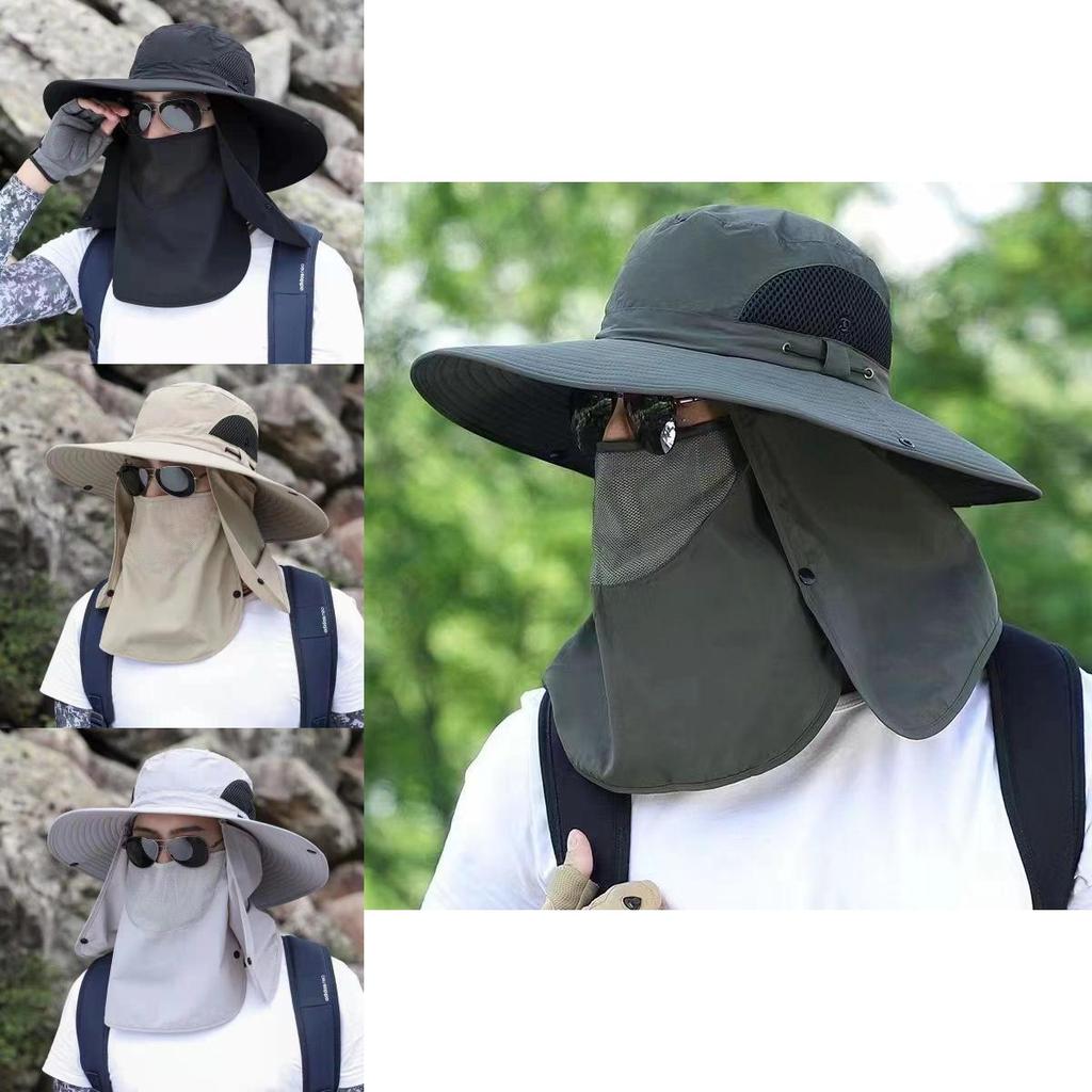 Uv Protection Fishing Hat For Men With Large Brim And Quickdry Breathable Material For Outdoor Sports