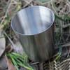 Outdoor Camping Wandern Polierter Edelstahl Whiskey Likör Becher für Flachmann