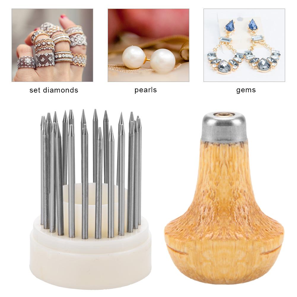 Beading Grain Smykker Verktøy Diamond Stone Beards Setting Graver Tool
