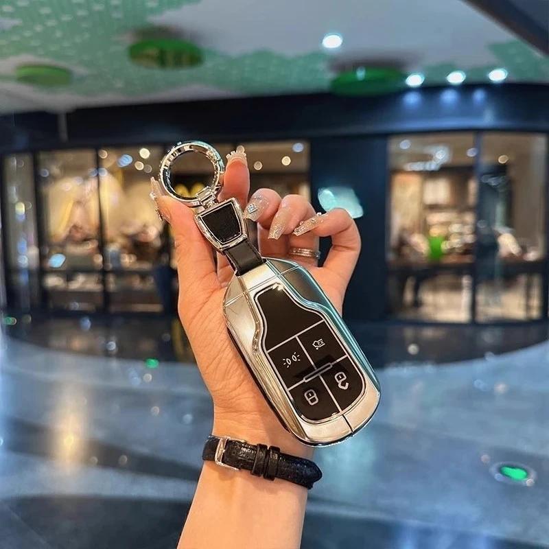 Car Key Case For Maserati Levante Ghibli Quattroporte Gt Granturismo Grancabrio Tpu Cover Shell Fob Protector Accessories