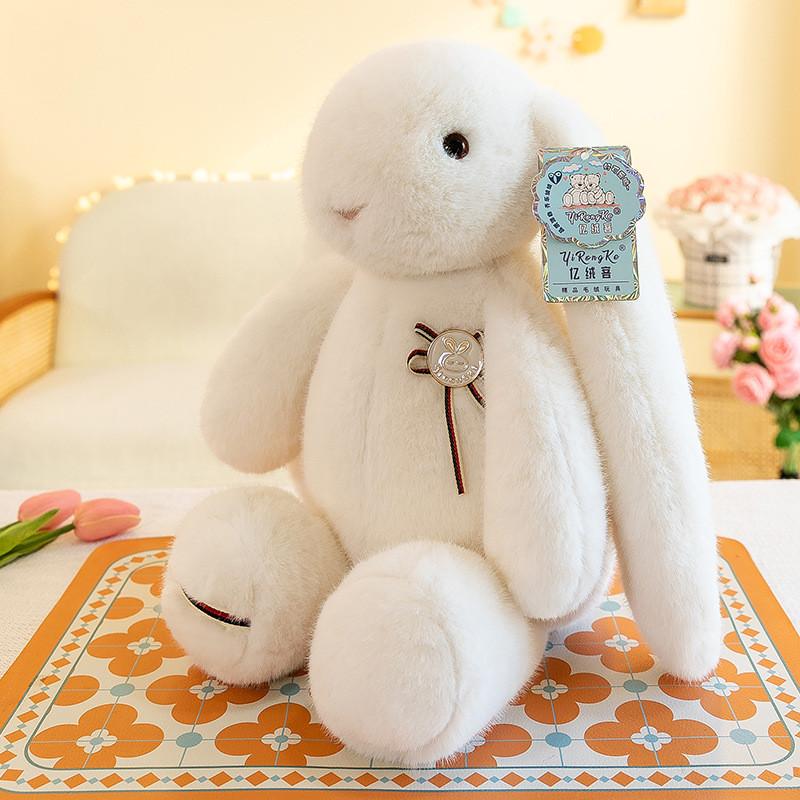 Plush Rabbit Cute Toy Long Eared Bunny Stuffed Animal Doll Kids Gifts Decor