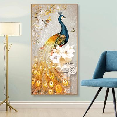 Schönheit Pfau Tierbilder Leinwandmalerei Poster und Drucke Wandkunst Bilder für Wohnzimmer Heimdekor Cuadros