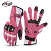 Real Leather Motorcycle Gloves Men Women All Season Riding Protective Gear Breathable Durable Vintage Style