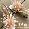 1 Pair Butterfly Shape Shoes Charms Sandals Decor Bohemian Shoe Accessories DIY Shoe Clip Elegant Orchid Flower Colorful