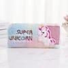 1 Piece Cute Creative Design Unicorn Pencil Case Sweet Cartoon Animal Unicorn Pencil Pouch Large Capacity Stationery Storage Bag