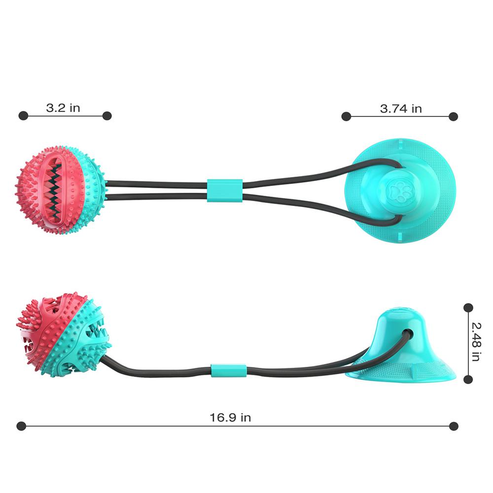 Toothbrush Chawing Dog Toys Indestructible Squark Aggressive Chewers Pet Plaything Soft Rubber Clean Pet Tooth Toy for Big Dog