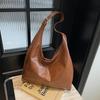 PU Solid Simple Hasp Classic Commute Style Women's Shoulder Bags High Quality Large Capacity Tote Bags  Fashion Bag
