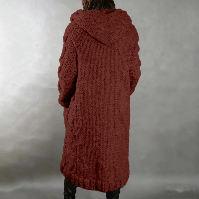 Europäischer & Amerikanischer Damen Plus Size Strickjacke Pullover Mantel - Neue Mode Strickwaren 2026