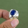 Faceted Blue Sapphire Ring 925 Sterling Silver Ring Handmade Beautiful Jewelry Antique Gemstone Ring Anniversary Gift Available In Ring Size