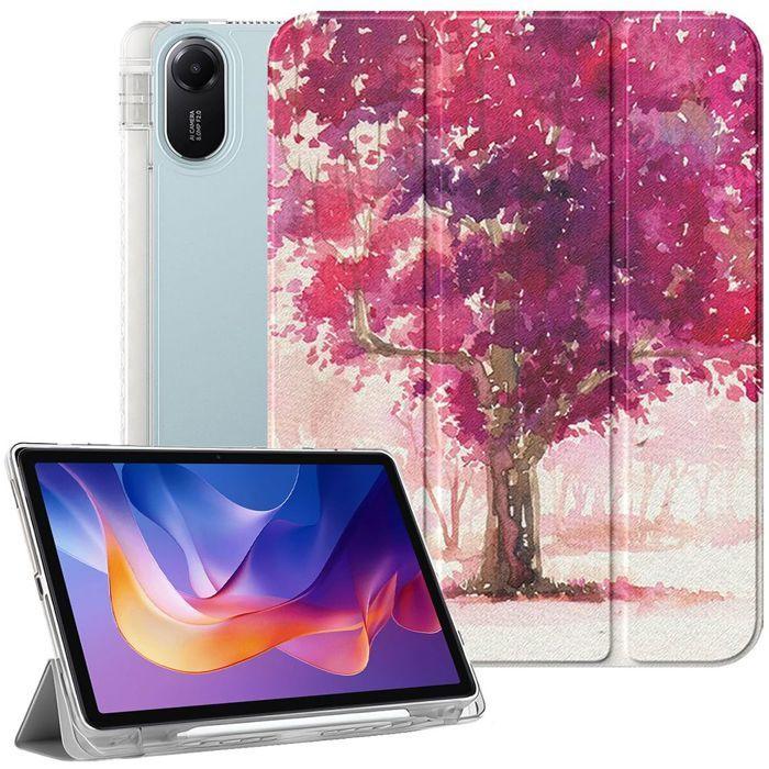 Coque pour Xiaomi Redmi Pad 2 11 Pouces 2025, Anti-Rayures avec Porte-Stylet - Motif Arbre