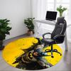 1pc Batman Mask Office Round Area Rug, Under Office Chairs Bedroom Living Room Home Decor, Room Deco, Available In Various Sizes