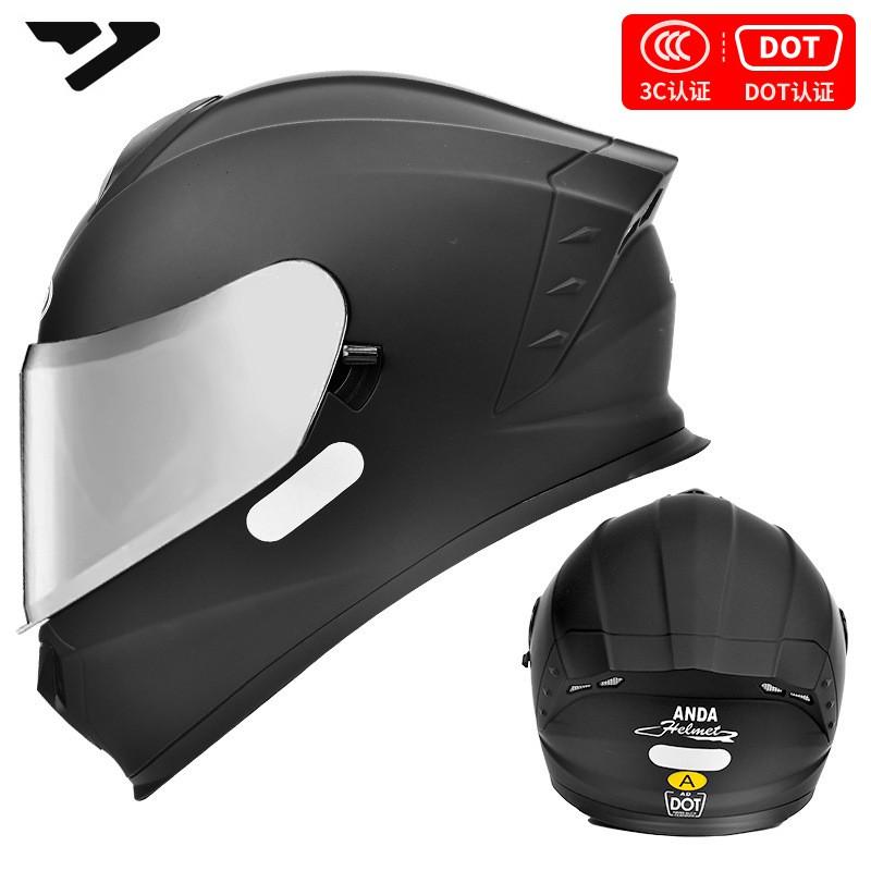 DOT 3C Certified Full Face Motorcycle Helmet Men Women All-Season Riding Safety Gear With Multiple Visor Options