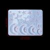3D Patch Epoxy Resin Silicone Mold Geometry Heart Moon Earring Pendant Mould DIY Epoxy Resin Jewelry Craft Casting Silicone Mold