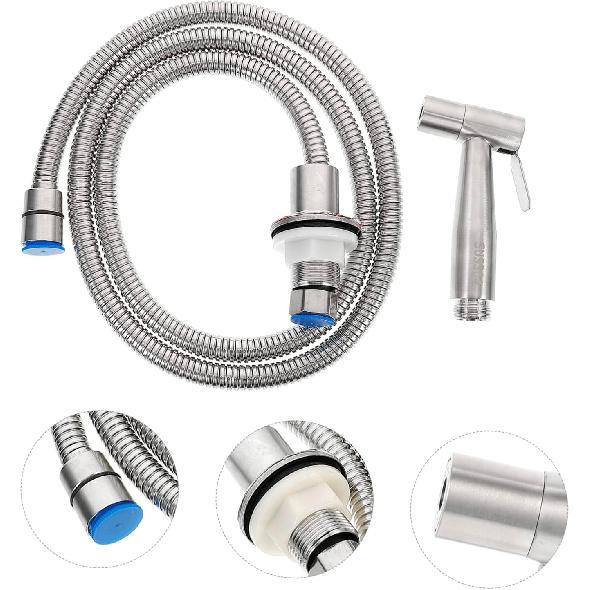 AngoilySink Side Sprayer, Stainless Steel Sink Spray Braces Kit, Sink Hose Faucet Hose Sprayer Replacement Handheld Sprayer Kit Kitchen Faucet