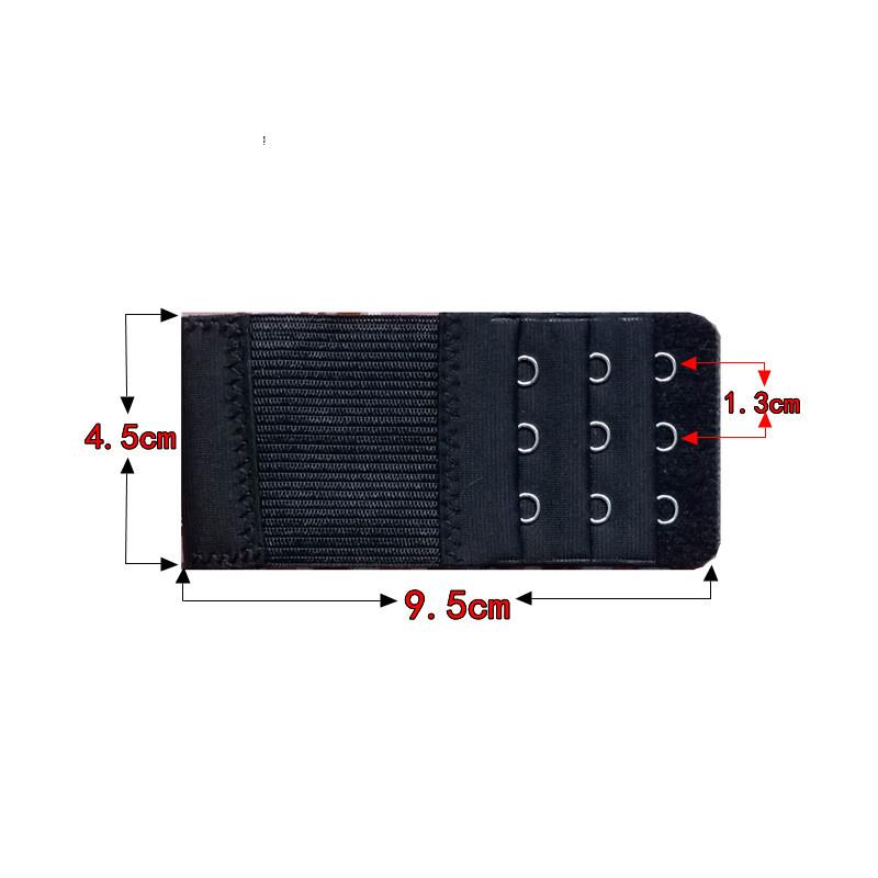 1PC/lot Bra Strap Extender 3 Row 3 Hook Bra Extension Elastic Adjustable Clasp Bar Strap Women's Bra Accessories DakunhuiLC