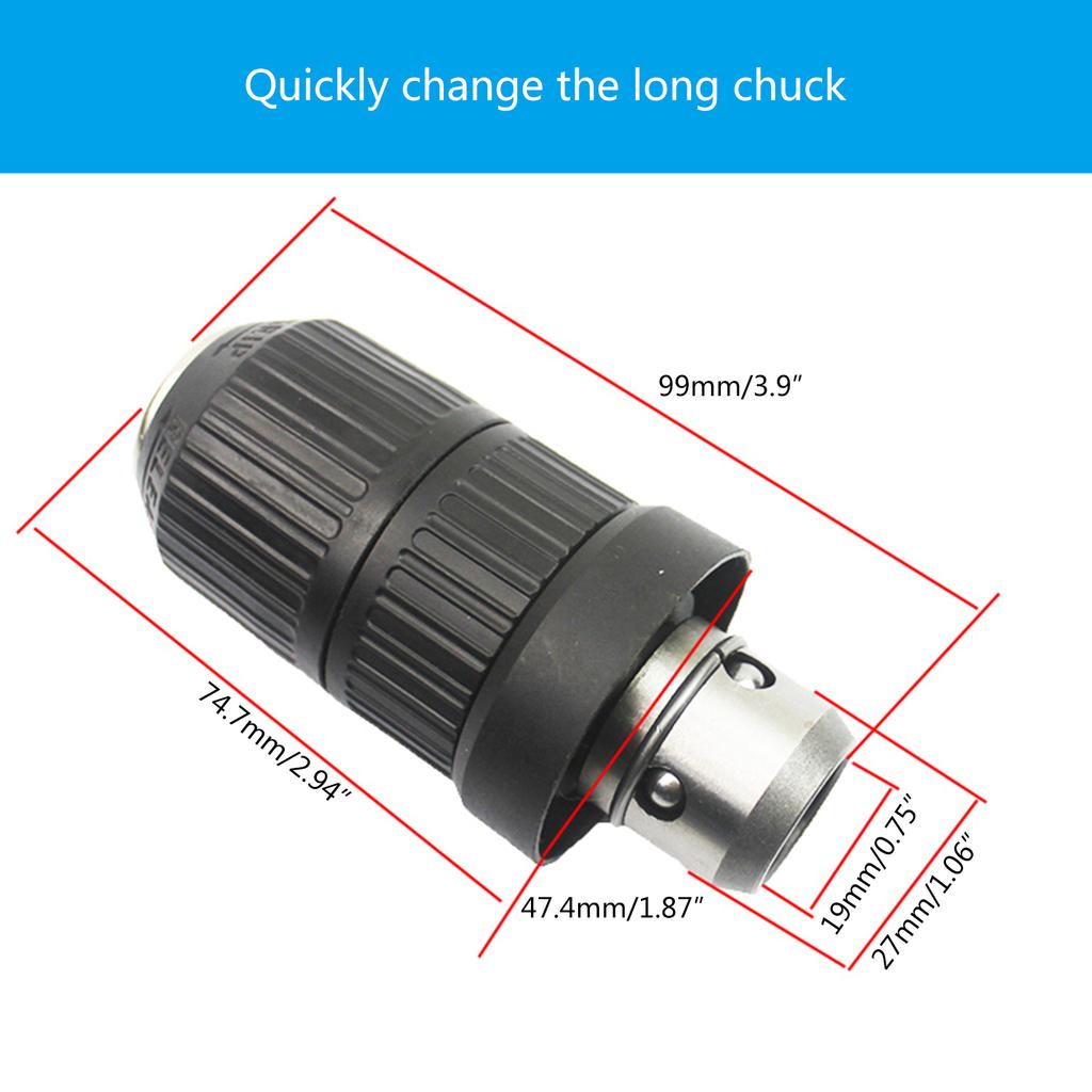 Elektrischer Schlagbohrfutter-Zubehöradapter für Schlagbohrmaschinen GBH2-26DFR GBH2-28DFV GBH4-32DFR SDS-Bohrer, Schnellwechselfutter