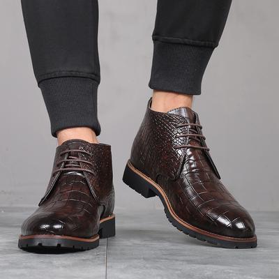 Men Classic Retro Genuine Leather Chelsea Chukka Boots for Man Fashion Ankle Casual Short Boot High-Top Shoes