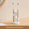 Rotating Bathroom Toothbrush & Makeup Brush Holder with Compartments