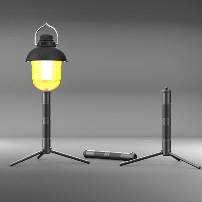 Adjustable Tripod Portable Outdoor Light Stand with Stakes Camera Tripod Bracket