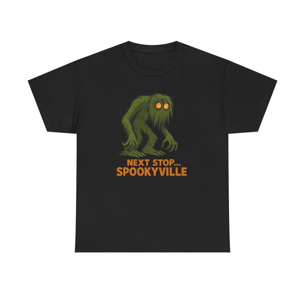 

Next Stop SpookyVille Halloween Graphic T-Shirt Unisex Heavy Cotton Tee NEW 2XL