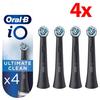 Oral-b Io Ultimate Clean Toothbrush Heads (4 Pcs) Black