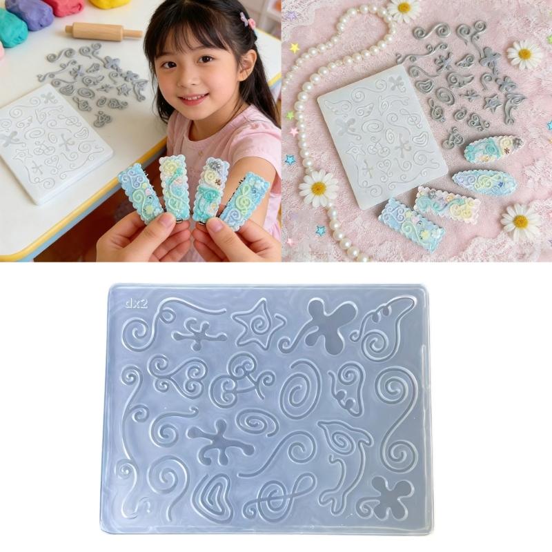 Heat Resistant Silicone Mold with Irregular Line Shape Handmade Moulds Suitable for Crafting Enthusiasts Present