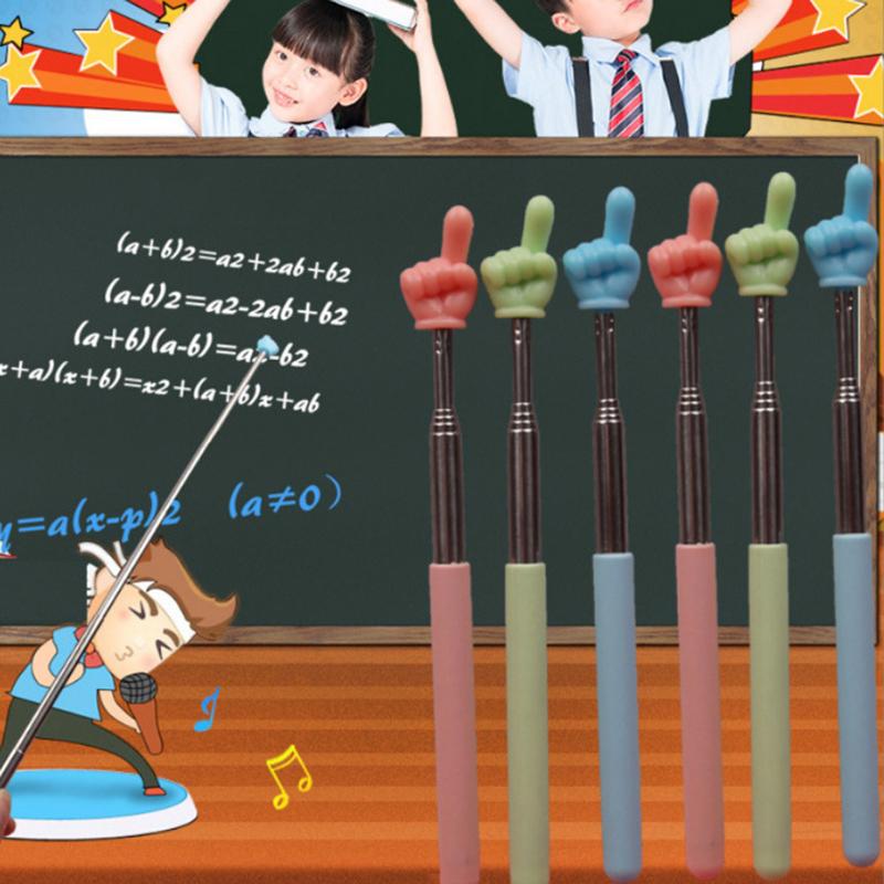 Wysuwany wskaźnik nauczyciela ze stali nierdzewnej, teleskopowy wskaźnik do nauczania w szkole, przybory nauczycielskie do klasy