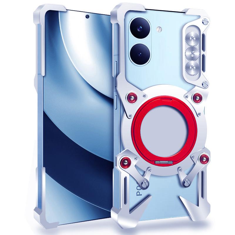 Luxury New Thor Heavy Duty Armor Metal Aluminum Phone Bumper For Poco F8 F7 F6 F5 M8 M6 X8 X7 X6 X5 Pro Cover Fundas Coques Case