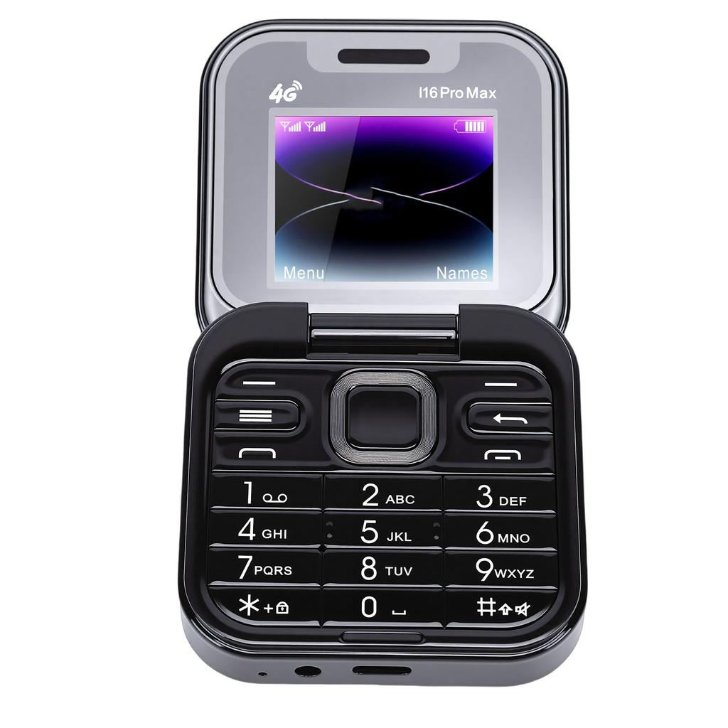 4G LTE Flip Phone 1.77 Inch Screen Unlocked Seniors Phone Dual SIM Dual Standby with Bluetooth MP3 FM High Volume