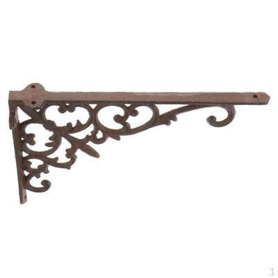 Gusseisen Heavy Duty Metall Regal Klammern Wand Montiert Unterstützung Display Halter Wohnkultur