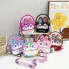 Adorable Rainbow Cartoon Silicone Kids Backpack With 3d Rabbit Smile And Stylish Design
