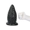 Black 11cm Extra-Large Strawberry Anal Plug, Extra-Thick Male Toy