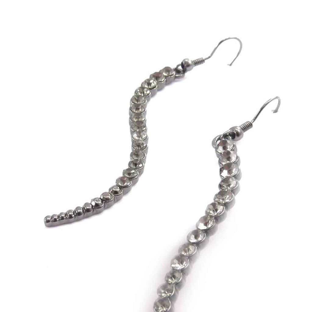 Les Trésors De Lily [J8127] - Boucles Créateur 'Sissi' gris