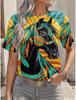 Summer Parrot Bird 3D Print T-shirts Women Streetwear Hawaii Casual Fashion Y2k Short Sleeve T Shirt O-neck Tees Tops Clothing