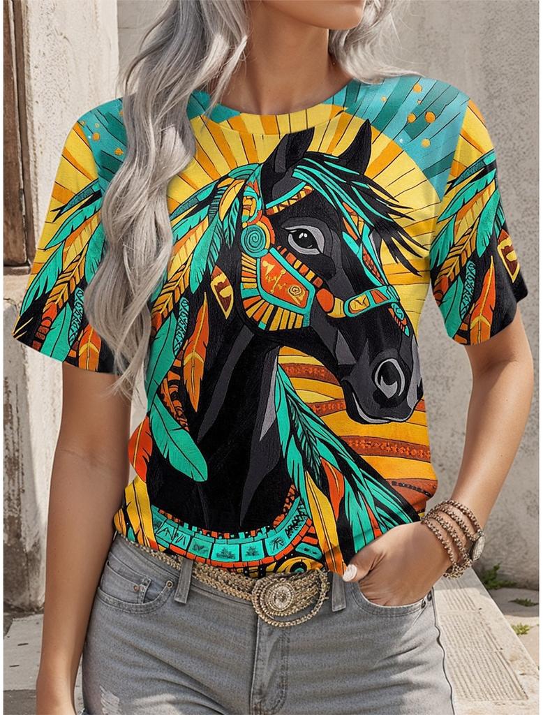 Summer Parrot Bird 3D Print T-shirts Women Streetwear Hawaii Casual Fashion Y2k Short Sleeve T Shirt O-neck Tees Tops Clothing