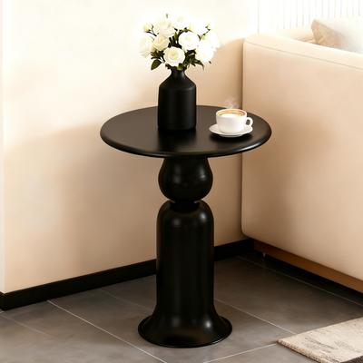 Modern Minimalist Side Table, Living Room Sofa Coffee Table, Bedroom Round Shelf, Aesthetic Home Decor for Space
